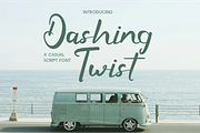 Dashing Twist - Modern Script, a Script Font by Indotype Foundry (Thumbnail 1 of 10)