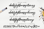 Black Star : 3 Sets + Sans, a Script Font by Rad Fonts (Thumbnail 13 of 14)
