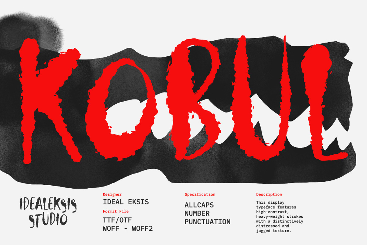 Kobul, a Handwritten Font by Ideal Eksis (Photo 1 of 7)