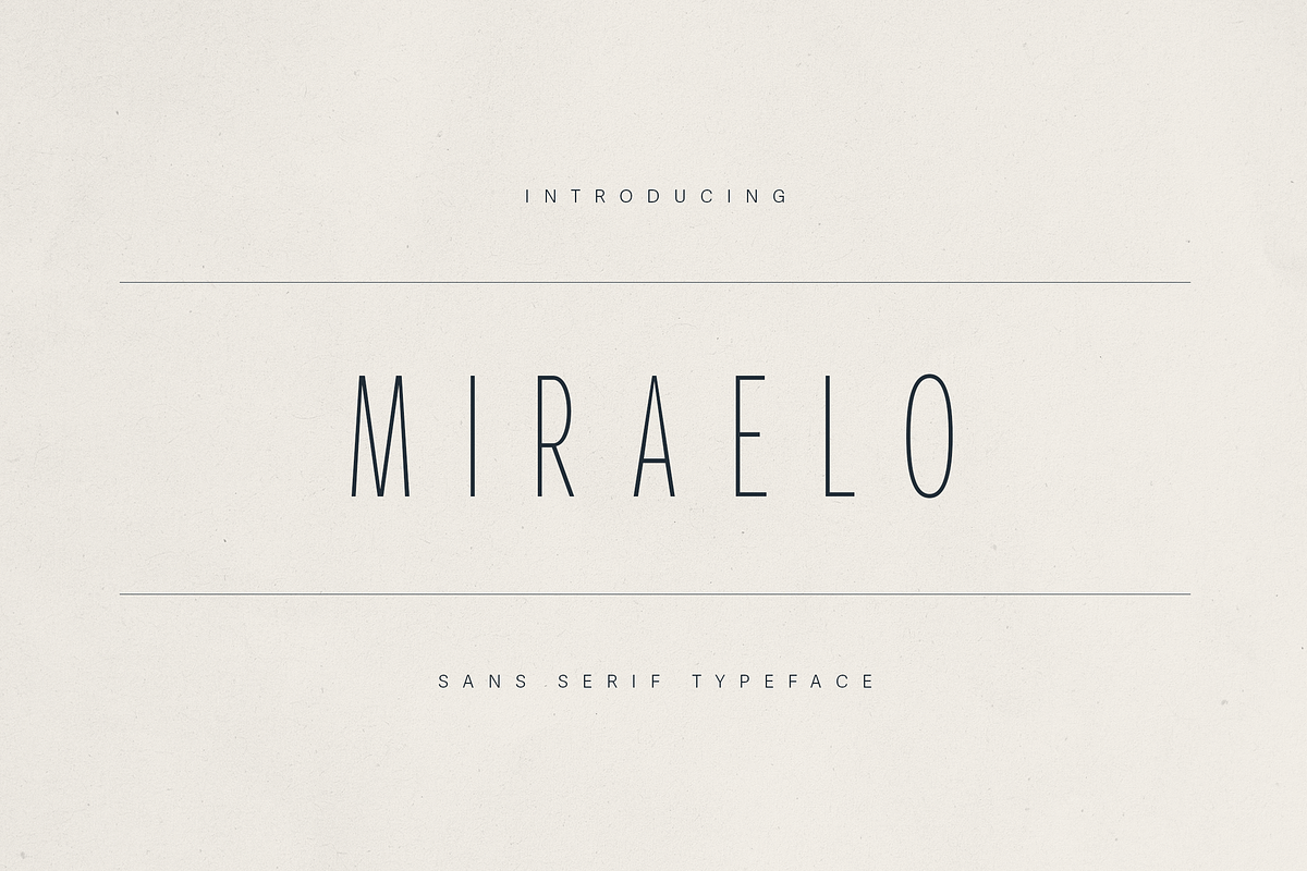 MIRALEO – Elegant Modern Sans Serif, a Sans Serif Font by Only Fonts (Photo 1 of 11)