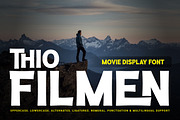 Thio Filmen - Movie Display, a Sans Serif Font by twinstd (Thumbnail 1 of 10)