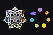 Chakras Infographic Set, an Education Illustration by Zim Varezhkin (Thumbnail 7 of 7)