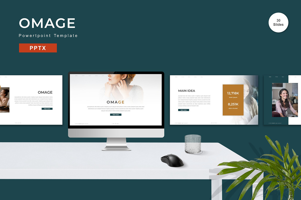 Omage - Powerpoint Template, a Presentation Template by StreaksideStd