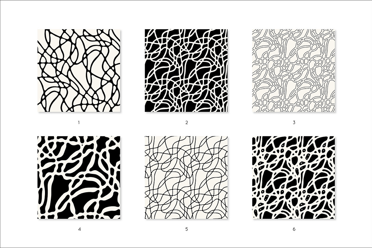 Abstract Seamless Patterns Bundle, a Pattern Graphic by Curly_Pat (Photo 3 of 12)