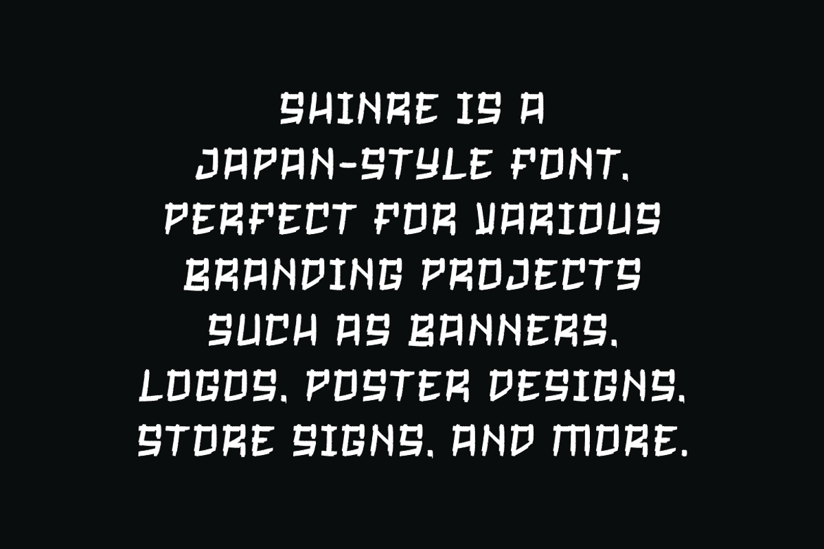 Shinre - Japanese Font, a Handwritten Font by Iqsiart Studio (Photo 5 of 7)