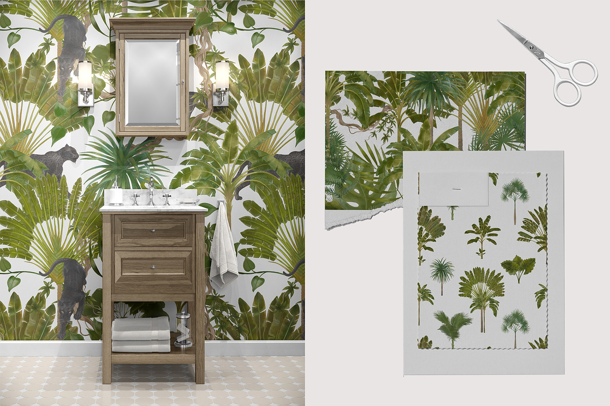 Jungle Book Seamless Patterns, a Pattern Graphic by mila_leev (Photo 4 of 9)