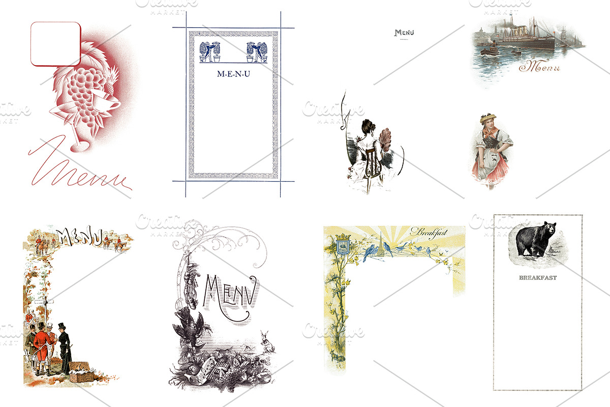 Vintage Restaurant & Tavern Graphics, a Food Illustration by Blue Line Design (Photo 14 of 16)