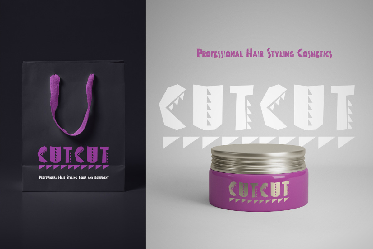 CUTCUT typeface preview 4