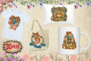 Nostalgic Christmas Clipart Bundle, a Seasonal Illustration by Ink Gallery (Thumbnail 5 of 10)