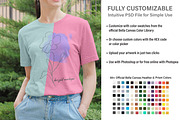Bella Canvas 3001 Prism Mockup, a Print Template by BrightMockups (Thumbnail 2 of 2)