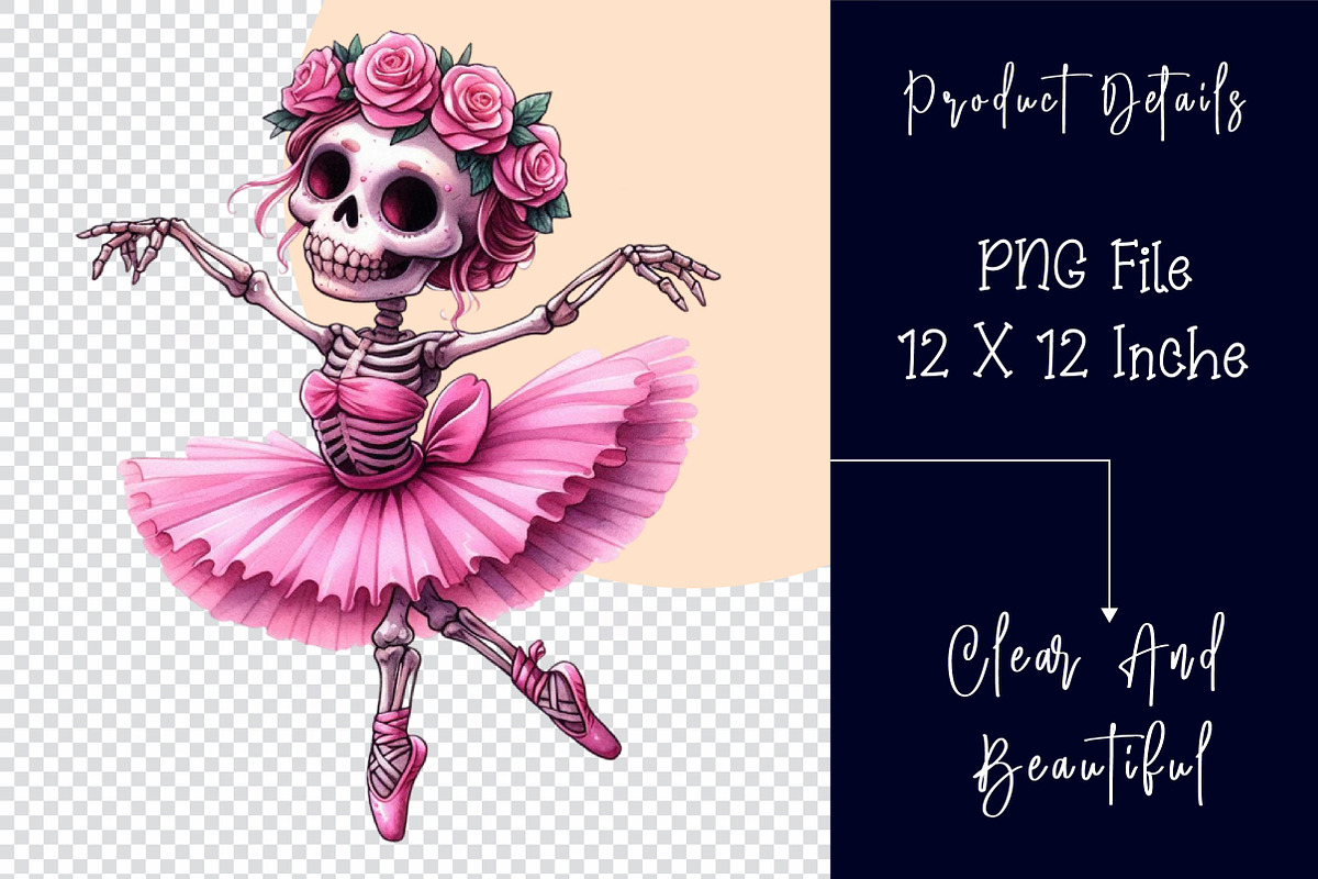Ballerina Skeleton Sublimation, a Work Illustration by Dream Creation (Photo 4 of 6)