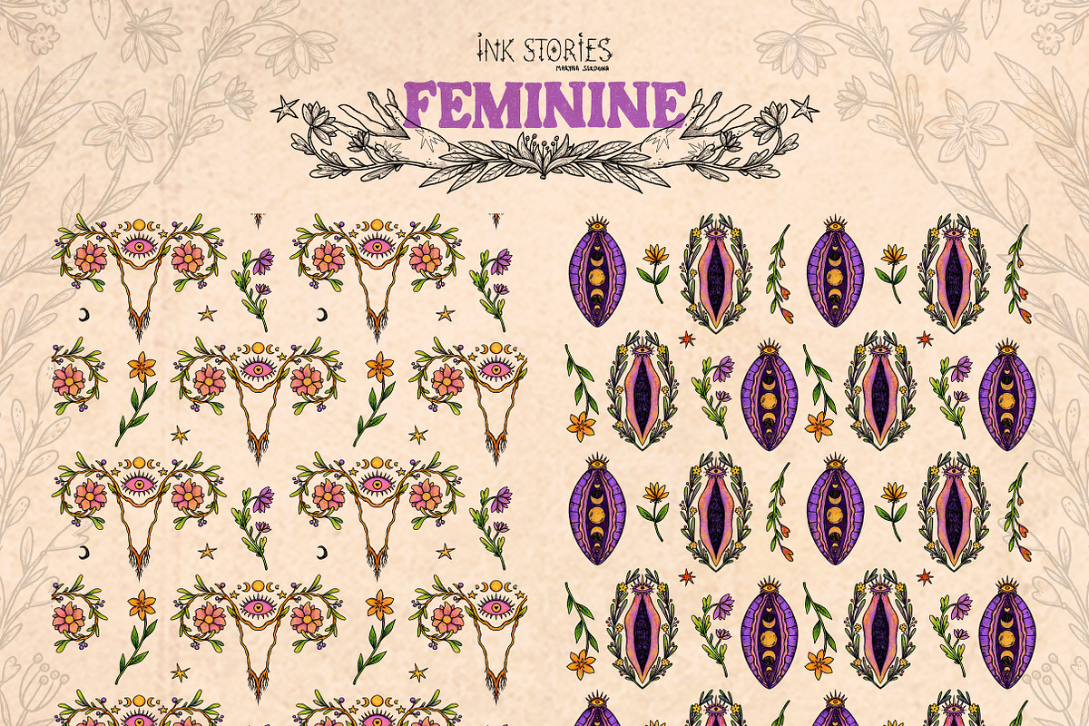 Feminine. Female Reproductive System, a Healthcare Illustration by Ink Stories (Photo 9 of 17)