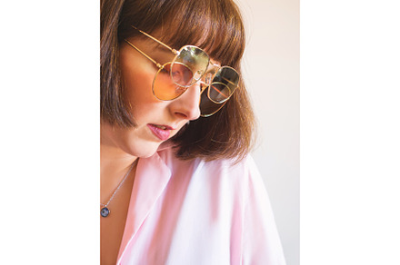 Young woman in pink shirt with stock photo containing woman and young, a Beauty & Fashion Photo by Lifemorning