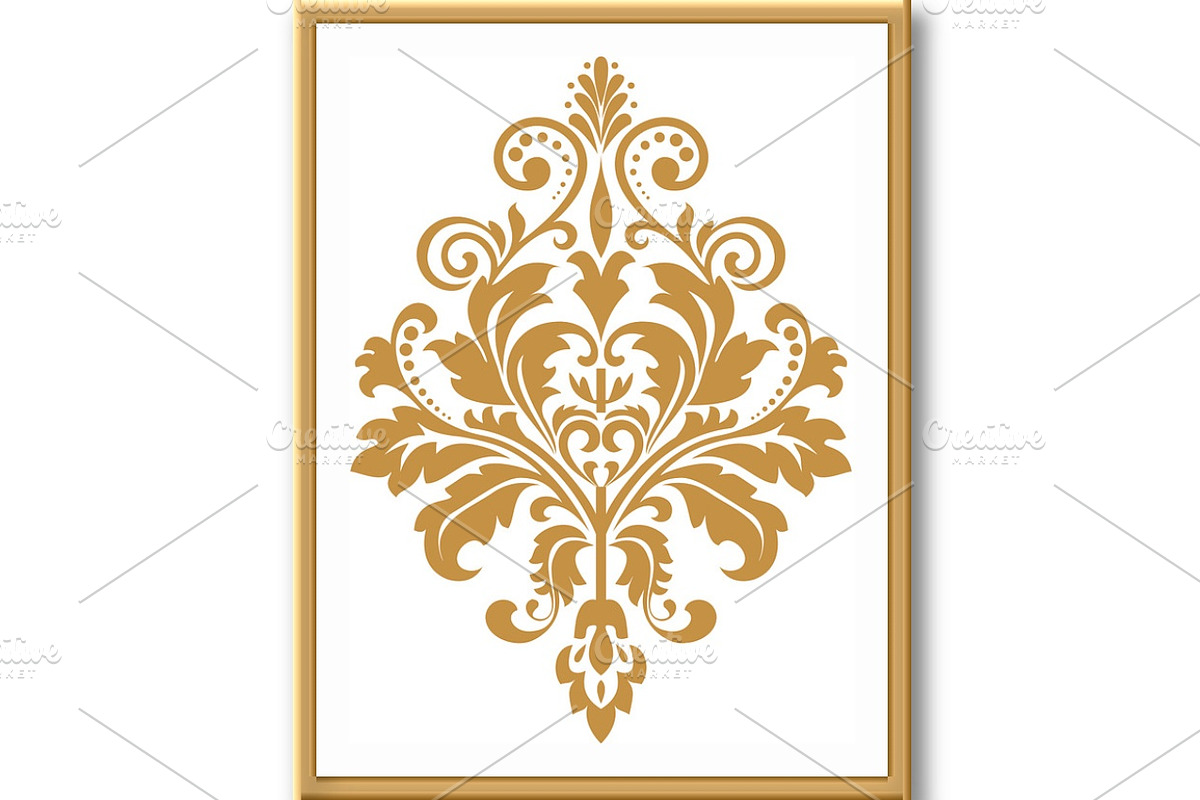 Damask graphic ornament. Floral, a Decorative Illustration by RODINA (Photo 2 of 3)