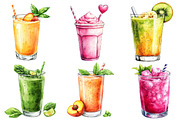 Smoothie Watercolor Clipart, an Illustration by SinaCreation (Thumbnail 3 of 5)