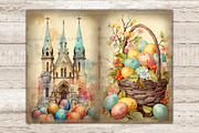 Pastel Easter Junk Journal Pages, a Seasonal Illustration by GlamArtZhanna (Thumbnail 3 of 9)