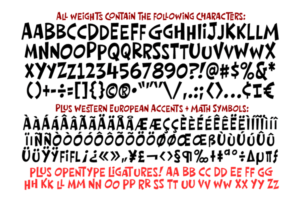 High Jinkies - fun bouncy comic font preview 3