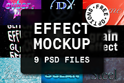9 Effect Mockup, a Mockup by Salih Kizilkaya (Thumbnail 1 of 14)