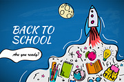 Back To School Doodle Design, a Templates & Theme by PREMIUMVECTOR (Thumbnail 2 of 3)