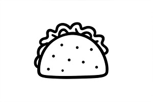 Tasty taco illustration featuring a, a Food & Drink Photo by ZinetroN