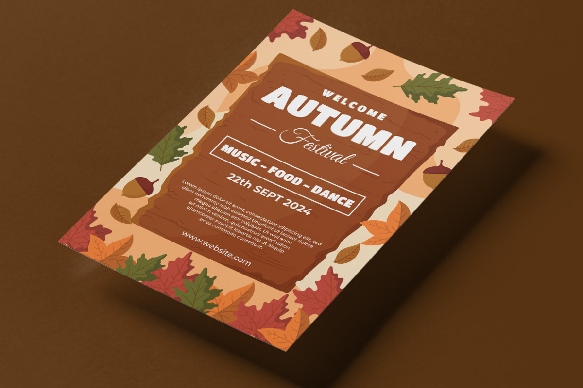 Autumn Festival Flyer Social Media, a Flyer Template by Perucha studio (Photo 2 of 3)