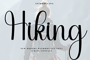 Hiking, a Handwritten Font by FreshTypeINK (Thumbnail 1 of 8)