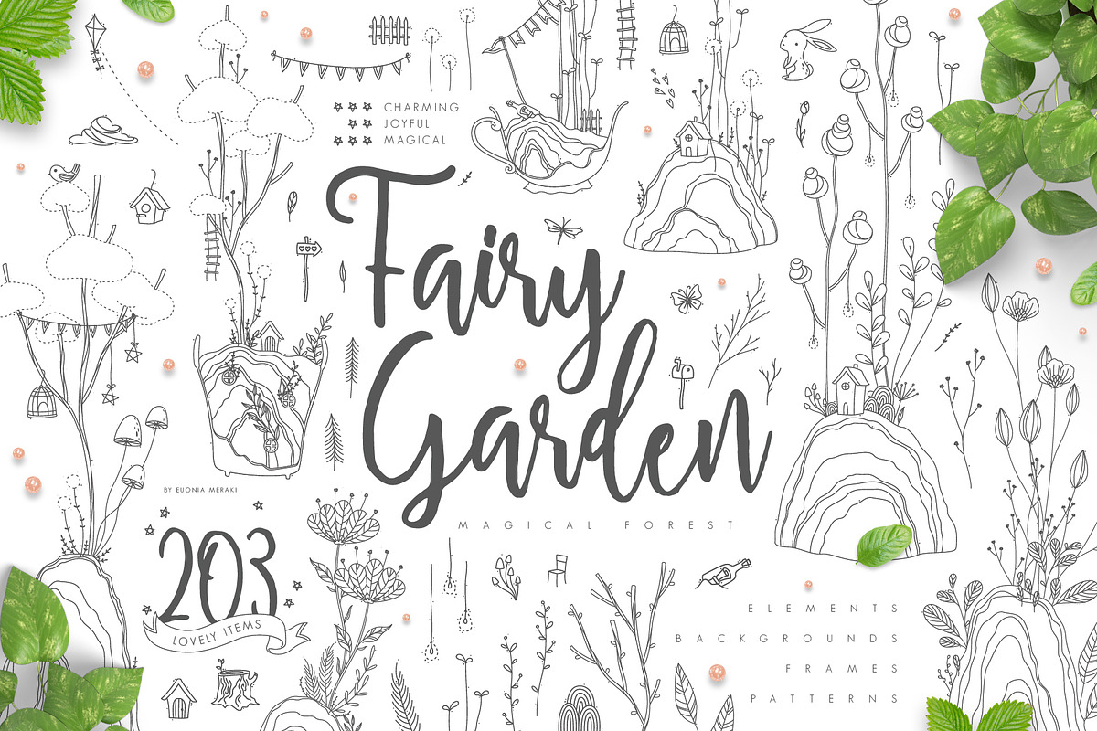 Fairy Garden - Magical Forest, an Illustration by Euonia Meraki (Photo 1 of 11)