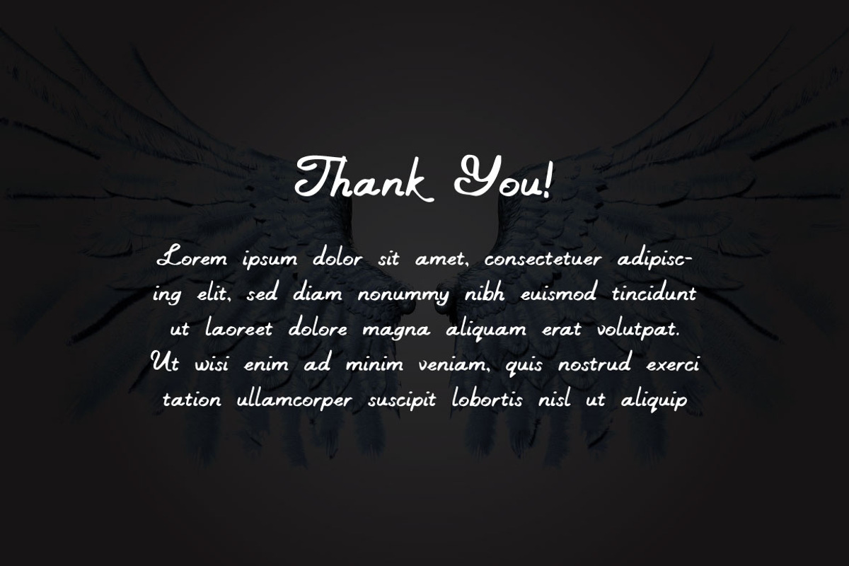 Black Fairy - Script Font, a Script Font by Mightyfire (Photo 3 of 3)