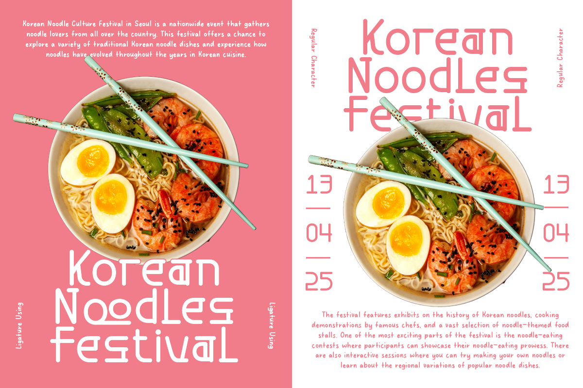 Seongal - 4 Korean Display Typeface, a Handwritten Font by Pandeka Studio (Photo 6 of 9)
