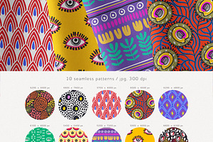 African Seamless Patterns: Wax Print