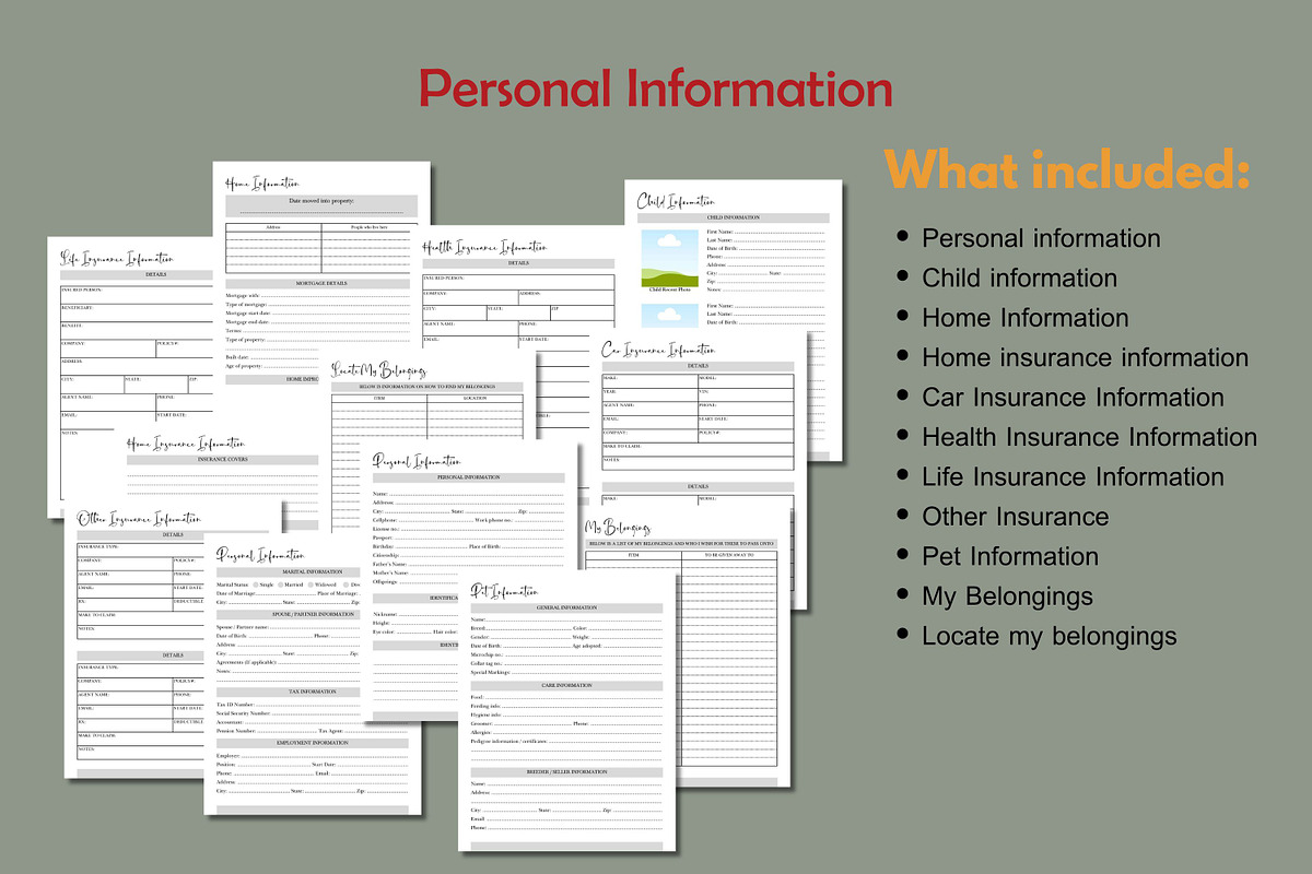 End Of Life Planner - Canva Template, an App Template by Adalin Shop (Photo 6 of 11)