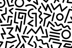 seamless pattern 80s. Vector., a Pattern Graphic by Dolvalol