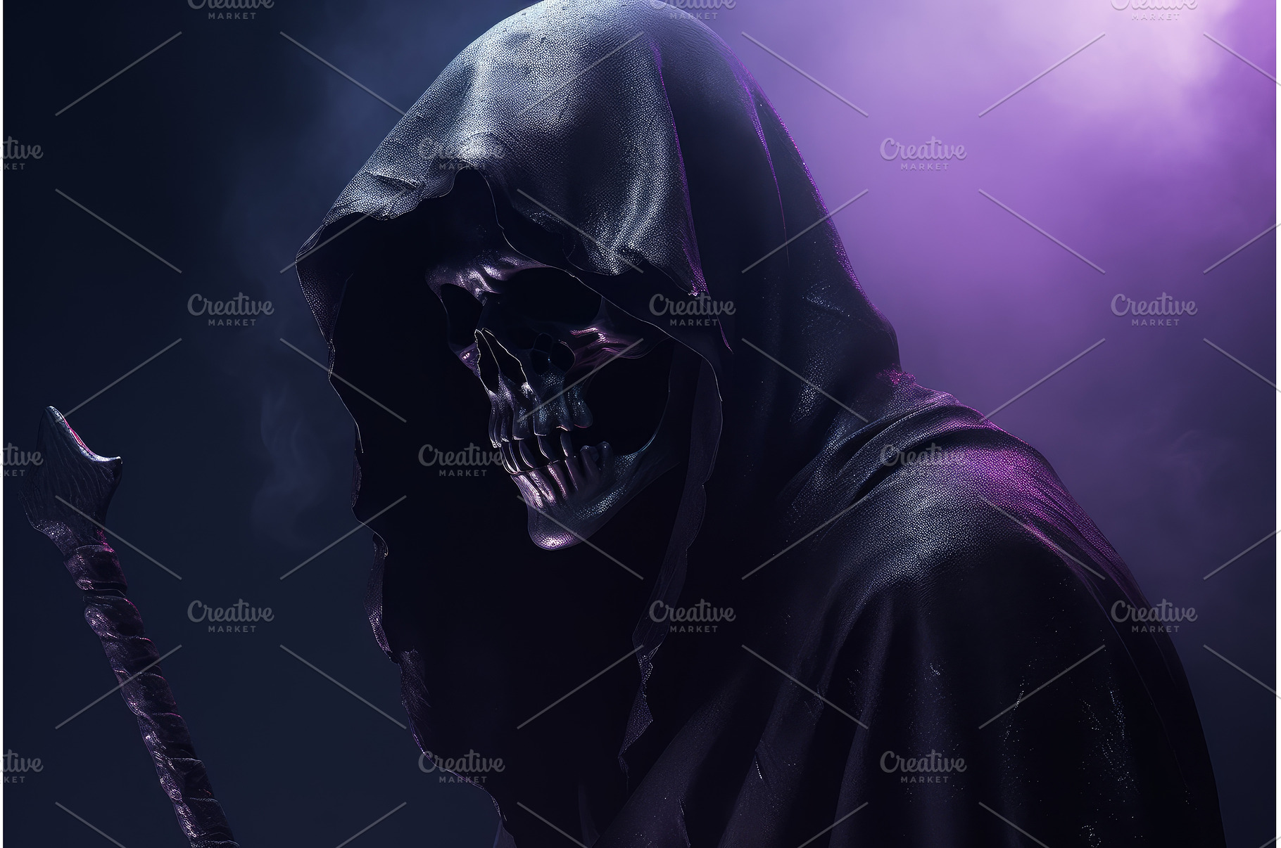 Grim reaper aggressive death, an Abstract Photo by Ylivdesign