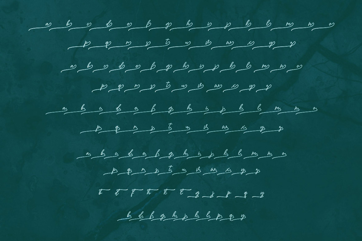 Girlyna Script Font preview 8