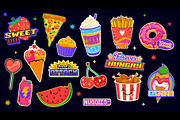 Fast food y2k stickers, food patch, a Decorative Illustration by Vector Tradition (Thumbnail 3 of 3)