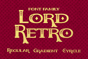 Lord Retro Font Family