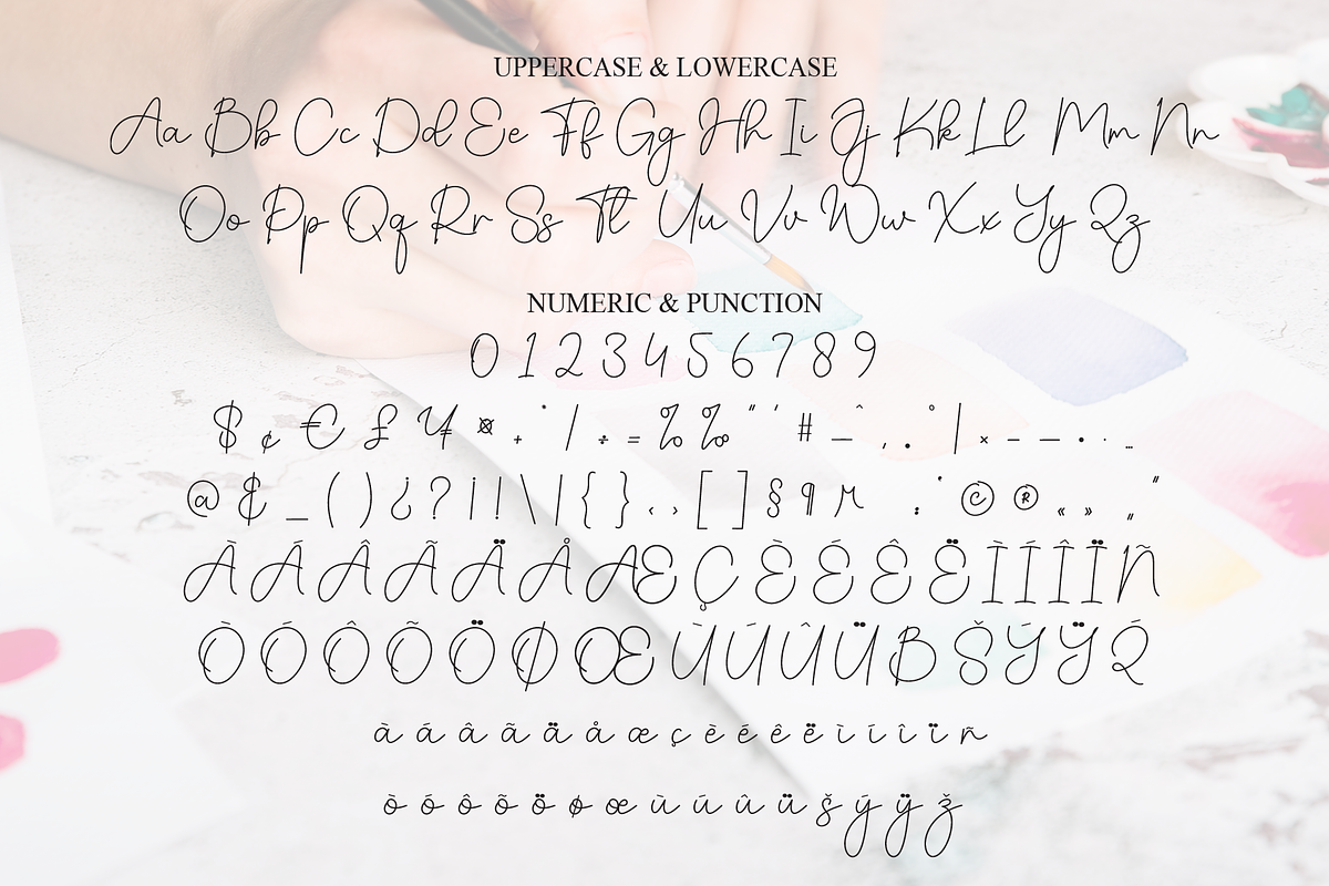 Painting | Script Font, a Handwritten Font by Scratchones (Photo 7 of 9)