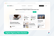 Digital Agency Blog Section UI, a Templates & Theme by SquidPixey (Thumbnail 1 of 3)