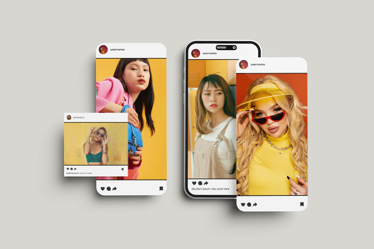 Instagram Post Mockup(Scene Creator), an iPhone Mockup by Creative_A23 (Photo 3 of 4)