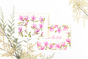 Watercolor of Blooming Magnolia, a Decorative Illustration by Kotkoa (Thumbnail 5 of 5)