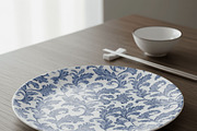 Blue Toile de Jouy Pattern Paper Set, a Pattern Graphic by Maishop (Thumbnail 11 of 15)