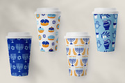 Hanukkah Clipart & Patterns Pack, a Background Graphic by Katrinelly (Thumbnail 9 of 14)