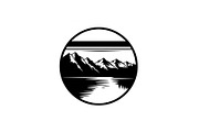 Circular Nature Landscape Silhouette, an Illustration by yasushie (Thumbnail 43 of 51)