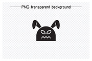 Angry and Nervous Rabbit Emojis, an Animal Illustration by Designfour (Thumbnail 6 of 7)