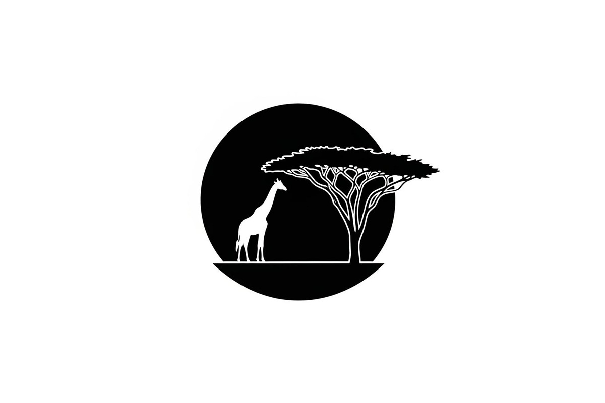 Giraffe Safari Silhouette Vector Bun, an Illustration by Designer_Momina (Photo 4 of 51)