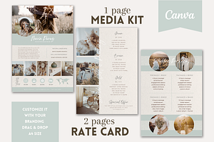 Media Kit and Photography Rate Cards