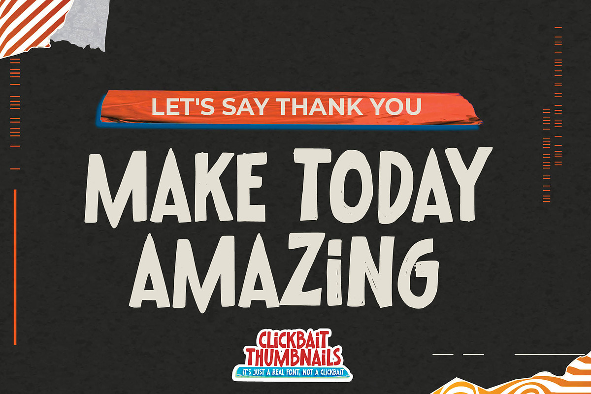 Clickbait Thumbnails – Cartoon Font, a Sans Serif Font by Almarkhatype (Photo 6 of 8)