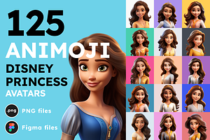 125 Animoji Avatars - Disney Princes