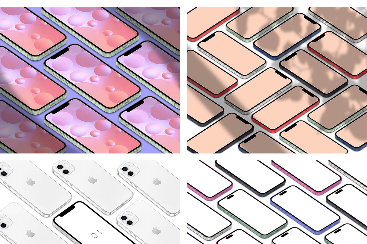 ALL 3D iPHONE MOCK-UP BUNDLE VOL-1, an iPhone Mockup by Graphicsworld125 (Photo 48 of 62)
