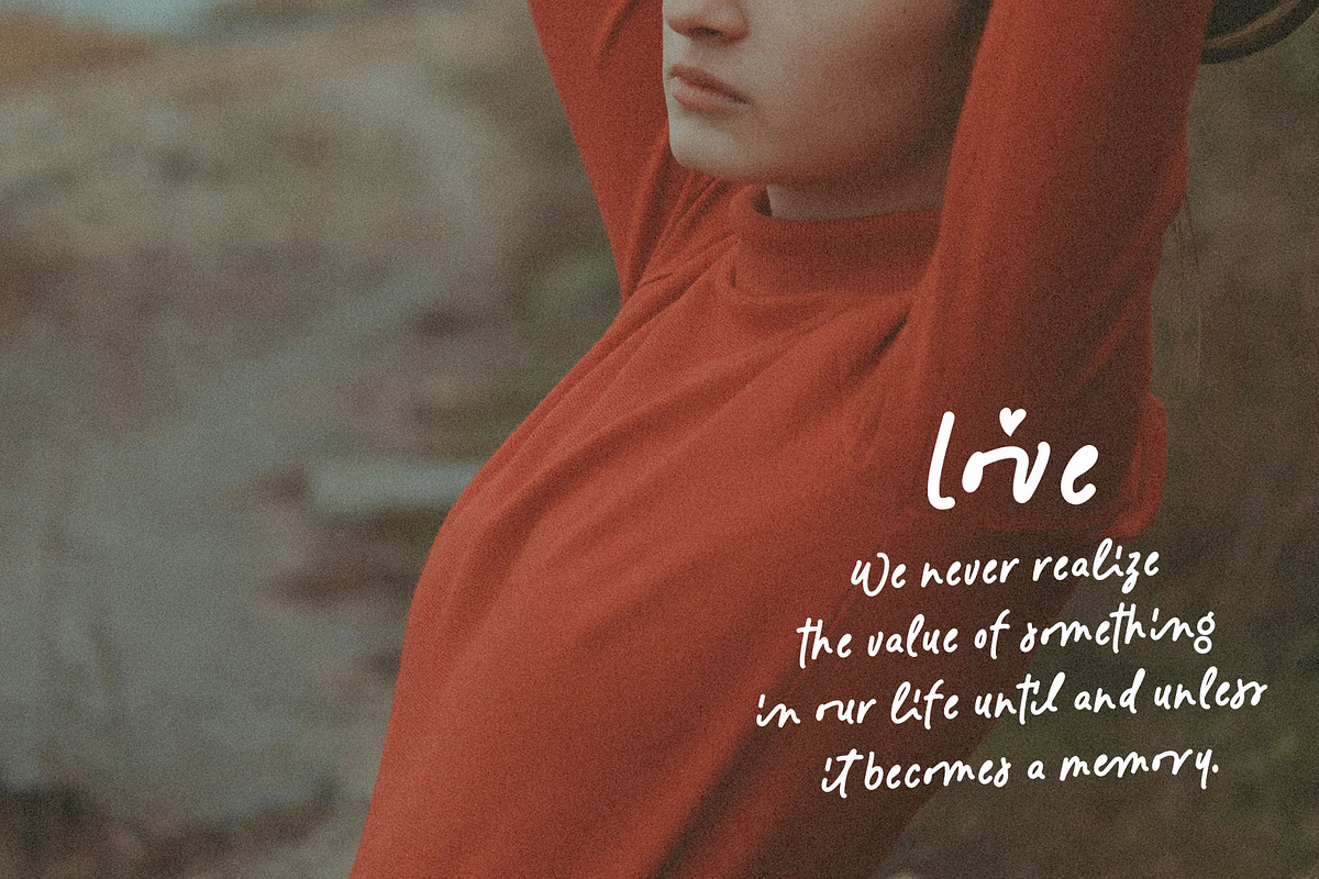 50% Cute Handwritten Font - Memoriz, a Handwritten Font by Four Lines Std. (Photo 4 of 9)